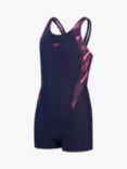 Speedo Kids' Hyperbloom Powerback Legsuit, Navy