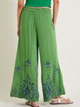 Monsoon Saffron Embroidered Trousers, Green