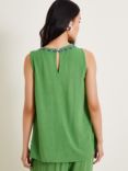Monsoon Saffron Embroidered Tank Top, Green