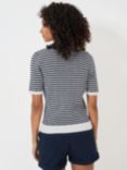 Crew Clothing Stripe Knit Top, Navy Blue