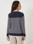 Crew Clothing Cassandra Stripe Top, Navy/White