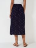 Crew Clothing Amber Polka Dot Skirt, Navy Blue