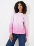 Crew Clothing Ombre Crew Neck Sweatshirt, Light Pink