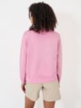 Crew Clothing Pigment Dyed Crew Neck Sweatshirt, Light Pink