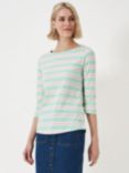 Crew Clothing Breton Top, Light Green/Multi