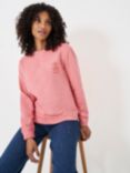 Crew Clothing Pigment Dyed Crew Neck Sweatshirt, Coral