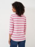 Crew Clothing Essential Breton Stripe Top, Pastel Pink, Pastel Pink