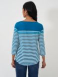 Crew Clothing Breton Stripe Top, Bright Blue/Multi