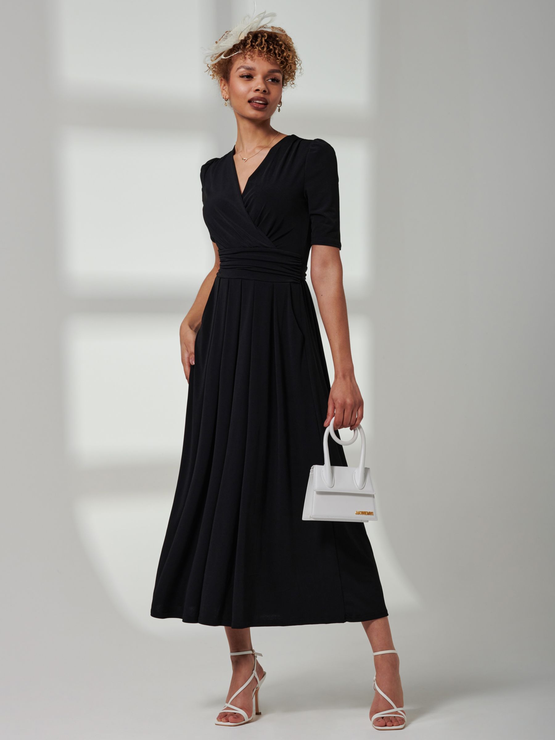 Jolie Moi Bree Jersey Maxi Dress, Black