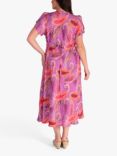 chesca Paisley Print Midi Dress, Pink/Multi