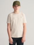 GANT Kids' Shield T-Shirt, Soft Oat