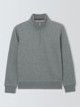 Gant Kids' Shield Half Zip Sweatshirt, Charcoal