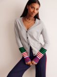 Boden Annie Stripe Cuff Wool Blend Cardigan