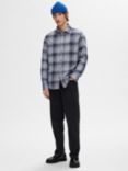 SELECTED HOMME Regular Fit Check Shirt, Sky Captain