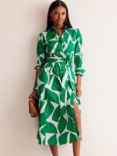 Boden Amy Abstract Midi Shirt Dress, Tambourine