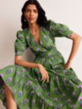 Boden Bella Puff Sleeve Maxi Dress, Green