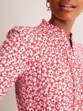 Boden Caroline Floral Jersey Shirt, Red