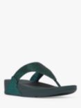 FitFlop Lulu Glitter Flip Flops, Deep Teal