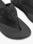 FitFlop Lulu Glitter Flip Flops, Black