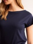 Boden Boat Neck T-Shirt, Navy