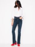 Boden High Rise Slim Flare Jeans, Indigo Rinse