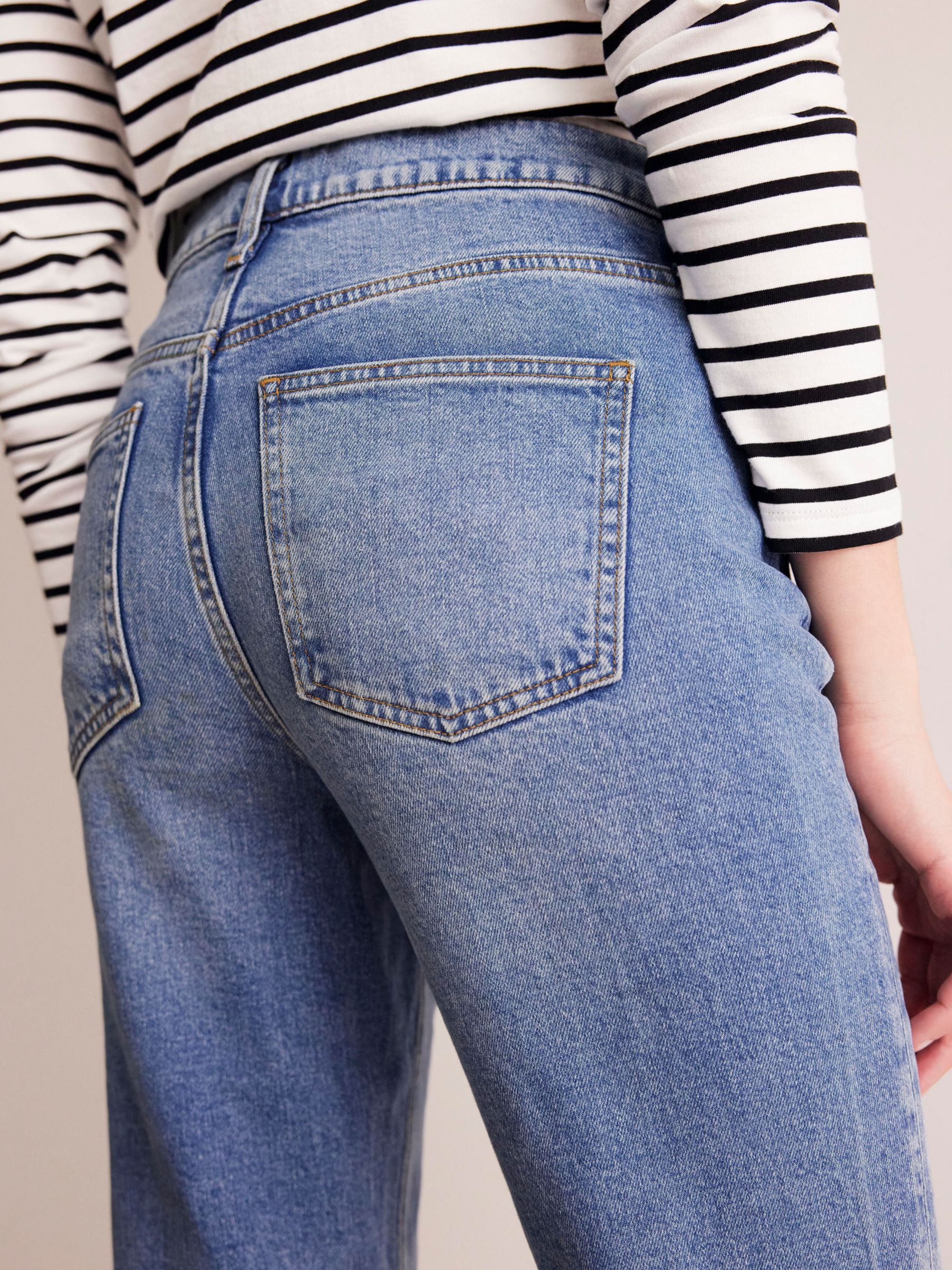 Boden Mid Rise Girlfriend Jeans, Light Vintage