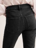 Boden Mid Rise Girlfriend Jeans, Washed Black