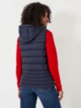 Crew Clothing Lightweight Packable Padded Gilet, Navy Blue