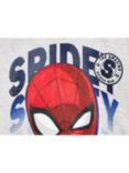 Brand Threads Kids' Spiderman Hoodie, Grey/Multi