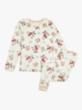 Brand Threads Winnie The Pooh Fleece Pyjamas, White/Multi