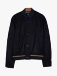 Paul Smith Wool Blend Bomber Jacket, Blue