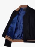 Paul Smith Wool Blend Bomber Jacket, Blue