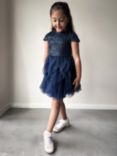 Chi Chi London Kids' Sequin Dress, Navy