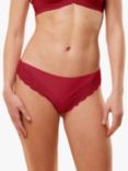 Triumph Lovely Micro Tai Mid Rise Briefs, Rouge