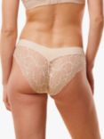 Triumph Tai Lace High Leg Briefs, Nude Beige