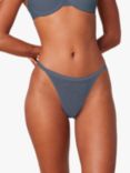 Triumph Signature Sheer String Thong, Ecru White, Cloudy Blue