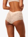 Triumph Illusion Lace Shorty Briefs, Nude Beige