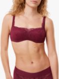 Triumph Body Make-Up Illusion Lace Balconette Bra, Woodrose