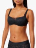 Triumph Body Make-Up Illusion Lace Balconette Bra, Black