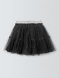 John Lewis Kids' Spot Tulle Mini Skirt, Navy