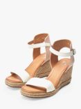 Moda in Pelle Phyllis Leather Espadrille Sandals, Cameo/White