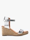 Moda in Pelle Phyllis Leather Espadrille Sandals, Silver