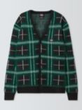 Dickies Stevensville Knitted Check Cardigan, Black