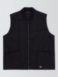 Dickies Gardiner Liner Cotton Blend Vest Gilet, Black