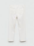 Mango Kids' Paperbag Jeans, White