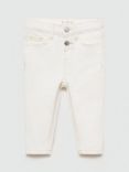 Mango Kids' Elena Jeans, Natural White