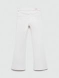 Mango Kids' Flared Jeans, White