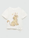 Mango Kids' Nala Knot Hem T-Shirt, Natural White