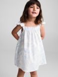 Mango Kids' Guayaba Cotton Flared Dress, Natural White