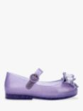 Mini Melissa Kids' Glittler Bow Slip On Shoes, Lilac